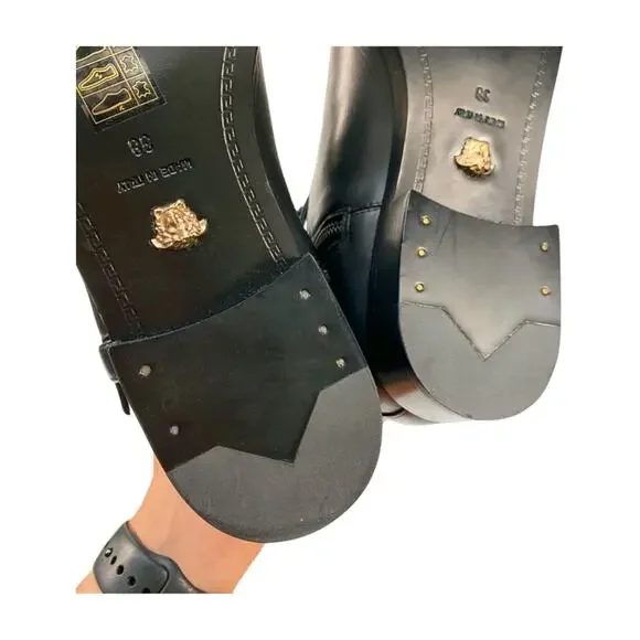 Versace Black Over the Knee Riding Boots NIB - Picture 9 of 15